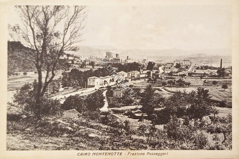 Cartolina - Cairo Montenotte - Frazione Posseggeri - 1940 ca.