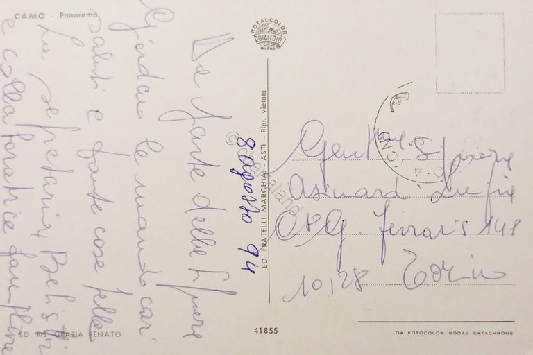 Cartolina - Camo ( Cuneo ) - Panorama - 1994