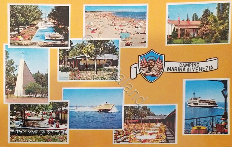 Cartolina - Camping di Venezia - Punta Sabbioni - 1960 …