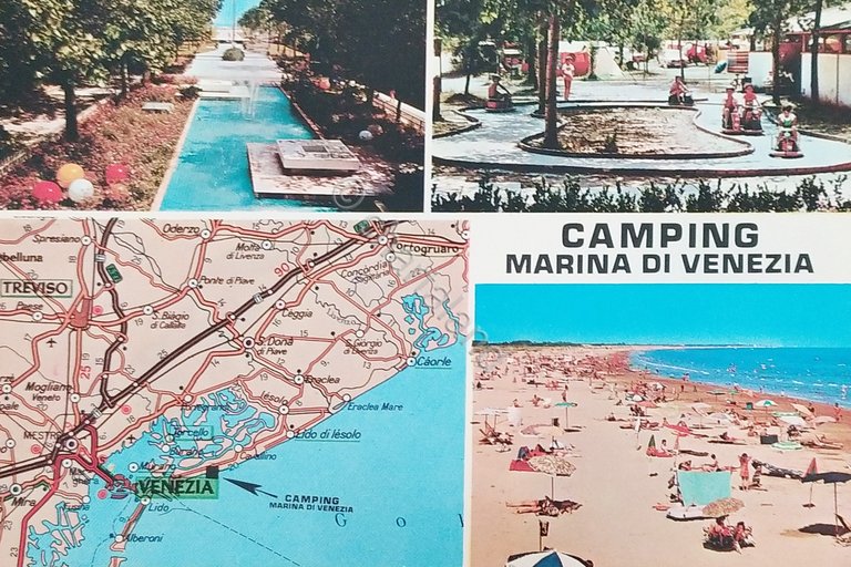 Cartolina - Camping Marina di Venezia - 1970 ca.