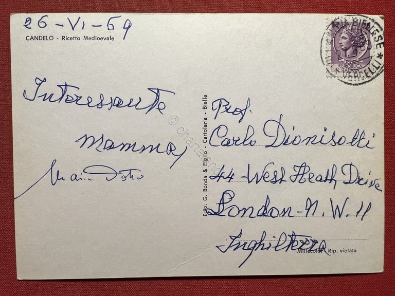 Cartolina - Candelo ( Biella ) - Ricetto Medioevale - …