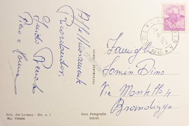 Cartolina - Cantoira - Fondo Valle - Sfondo Levanna - …