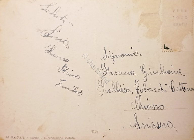 Cartolina - Capanna Gnifetti - 1950 ca.