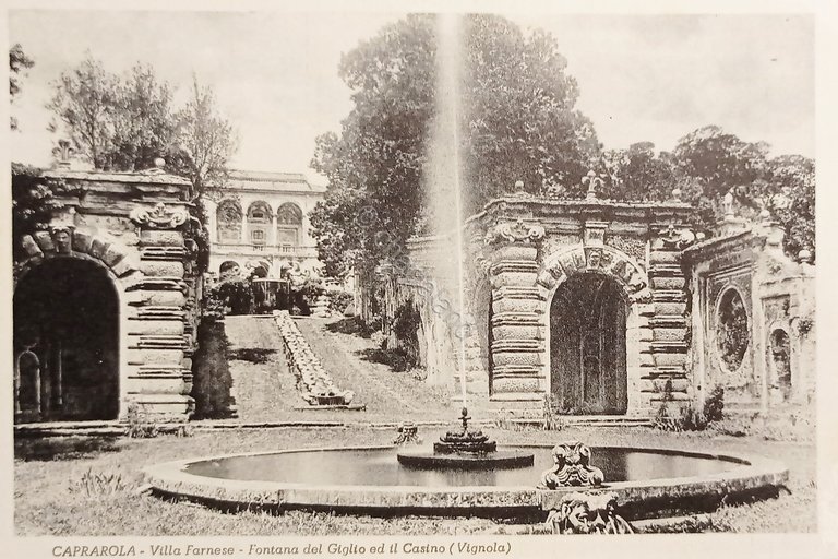 Cartolina - Caprarola - Villa Farnese - Fontana del Giglio …