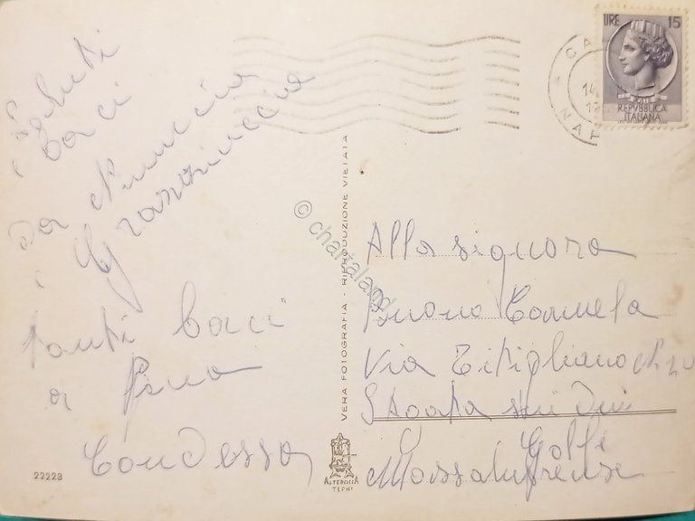 Cartolina - Capri - La Canzone del Mare - 1959