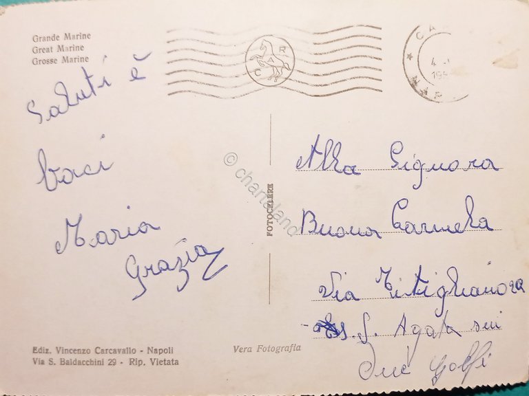 Cartolina - Capri - Marina grande - 1950 ca.