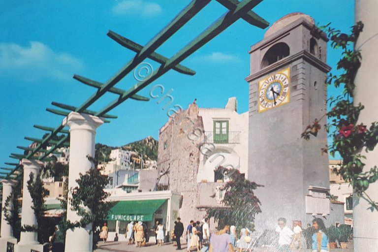 Cartolina - Capri - Terrazza della Funicolare - 1961