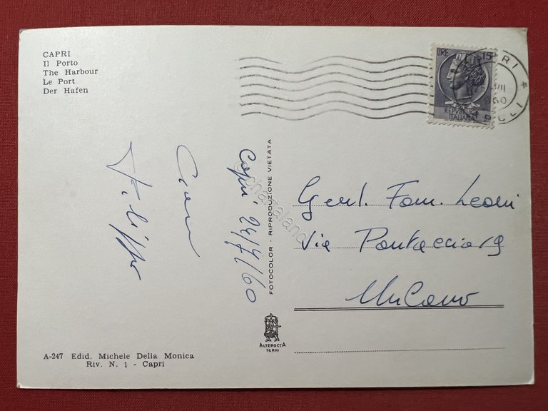 Cartolina - Capri ( Napoli ) - Il Porto - … | Immagine Gallery 2