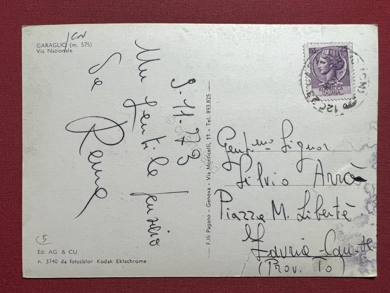 Cartolina - Caraglio ( Cuneo ) - Via Nazionale - … | Immagine Gallery 4