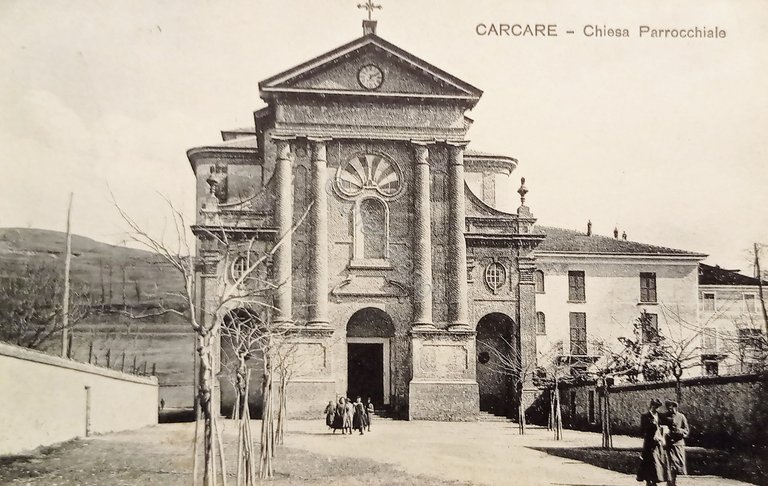 Cartolina - Carcare - Chiesa Parrocchiale - 1906