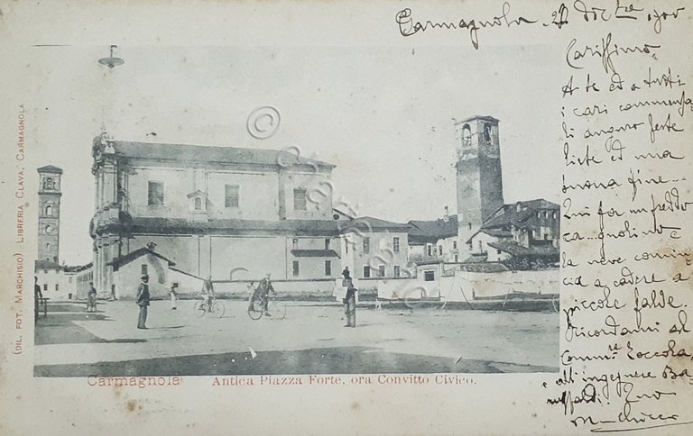 Cartolina - Carmagnola - Antica Piazzaforte, ora Convitto Civico - …