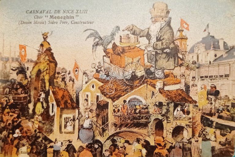 Cartolina - Carnavale De Nice XLII - Cbar Meneghin - …