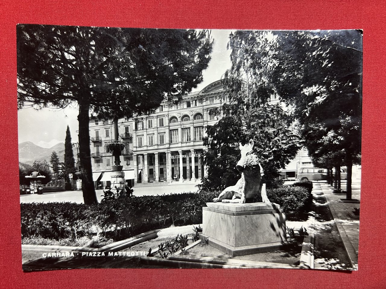 Cartolina - Carrara - Piazza Matteotti - 1958