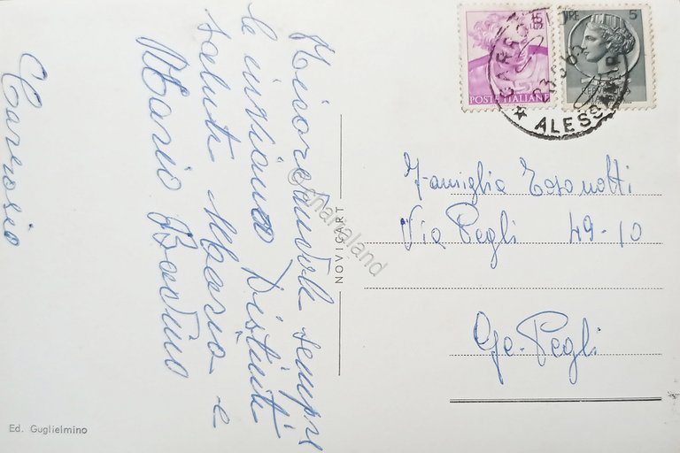 Cartolina - Carrosio ( Alessandria ) - Panorama - 1965