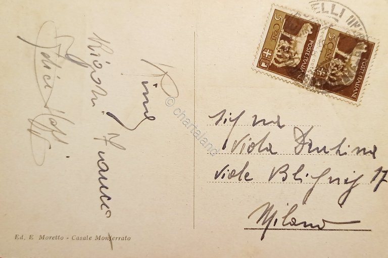 Cartolina - Casale Monferrato - Stazione Ferroviaria - 1936