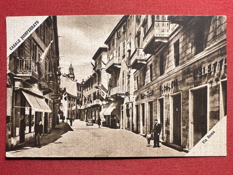 Cartolina - Casale Monferrato - Via Roma - 1941