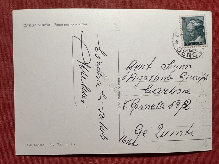 Cartolina - Casella Scrivia ( Genova ) - Panorama con …