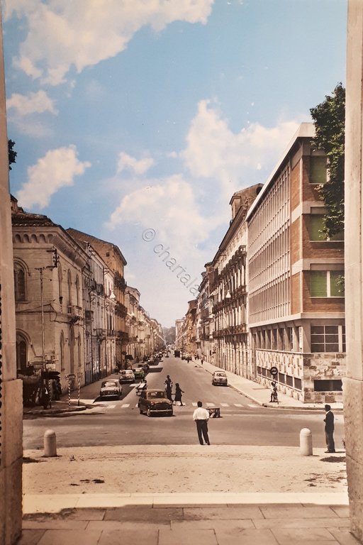 Cartolina - Caserta - Corso Trieste - 1960