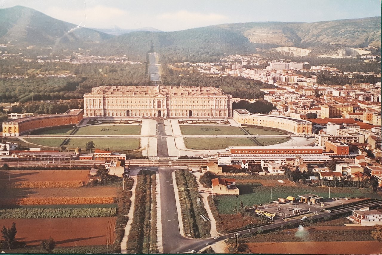 Cartolina - Caserta - Veduta dall'alto - 1974