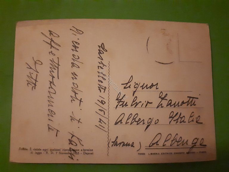 Cartolina - Castelletto D'Orba - Panorama - 1941