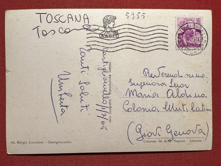 Cartolina - Castiglioncello ( Livorno ) - Panorama Aereo - …