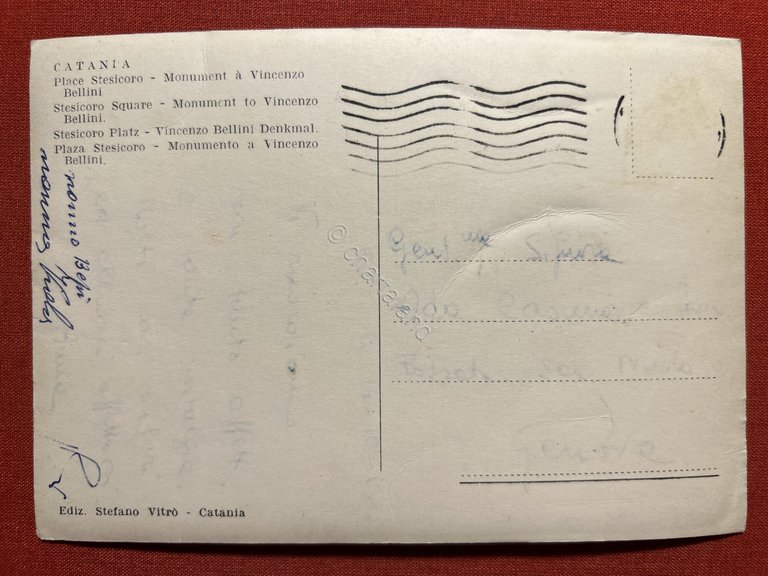 Cartolina - Catania - Piazza Stesicoro - Monumento e V. …