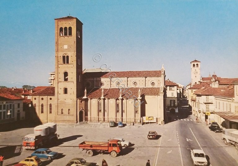 Cartolina - Cavallermaggiore (Cuneo) - Piazza Vittorio Emanuele - 1970 …