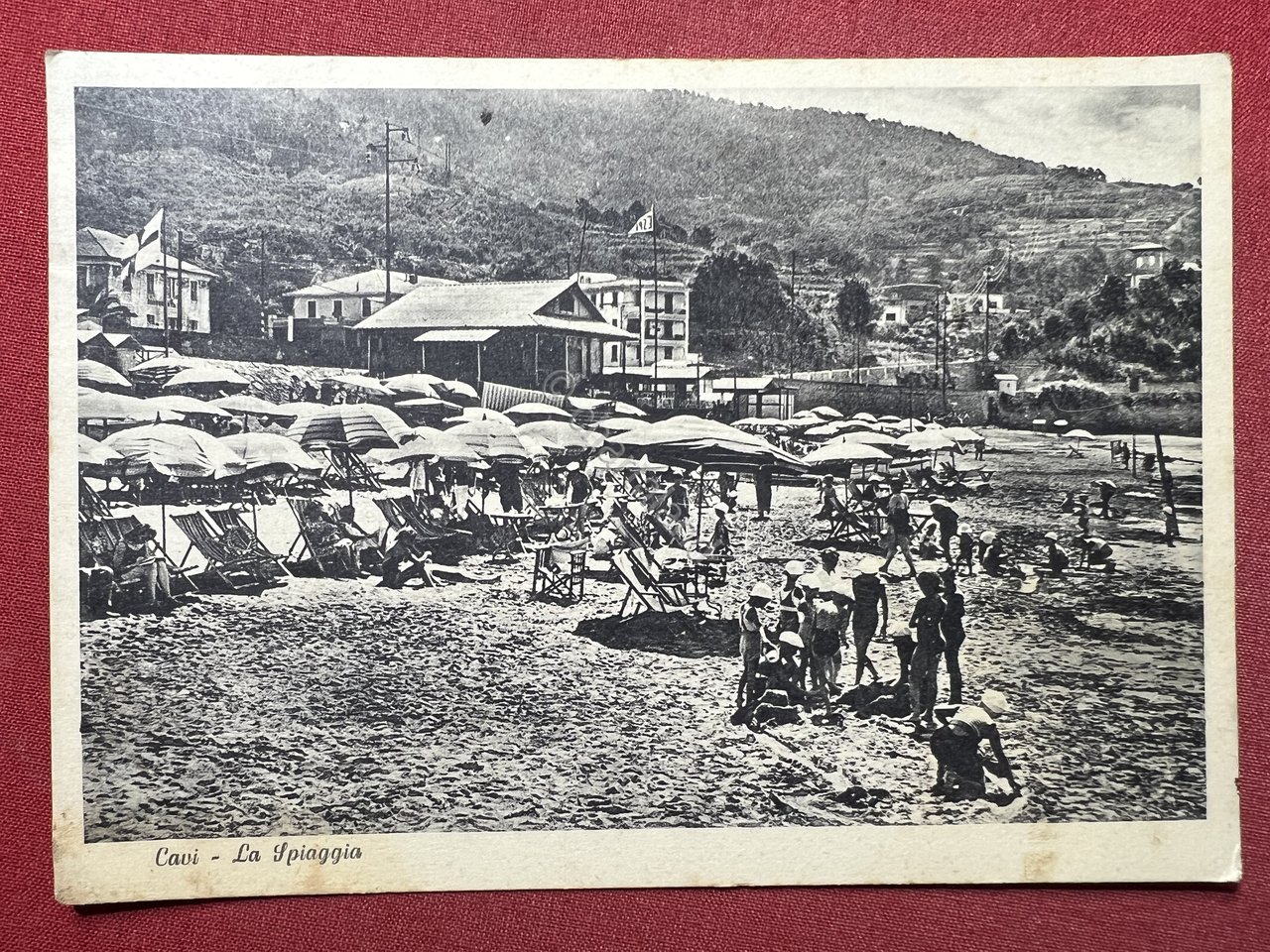 Cartolina - Cavi ( Genova ) - La Spiaggia - …