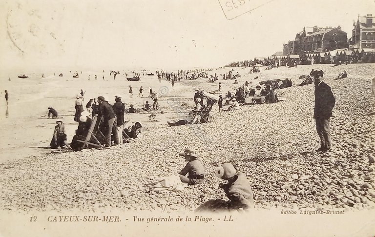 Cartolina - Cayeux-sur-Mer - Vue Generale de la Plage - …