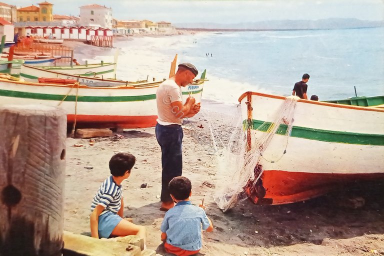 Cartolina - Cecina Mare - Particolare - 1964