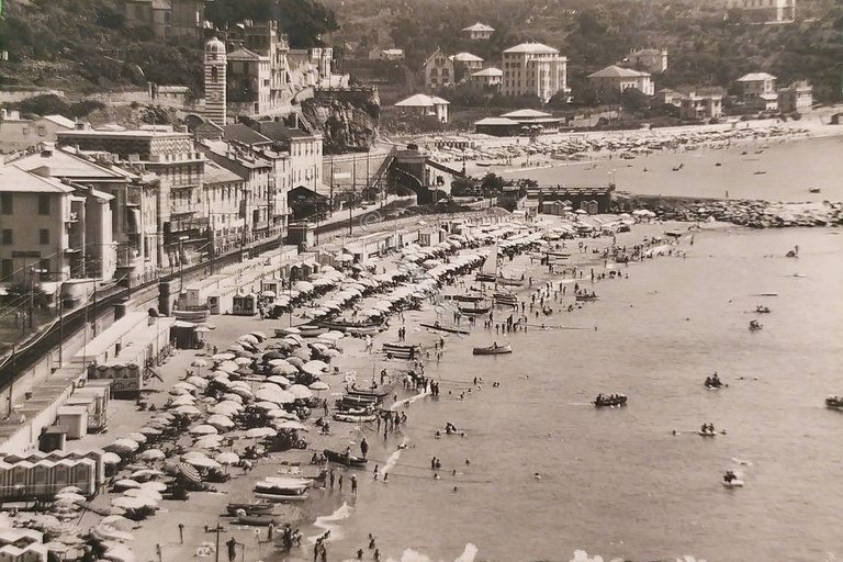 Cartolina - Celle Ligure - La Spiaggia - 1950 ca.