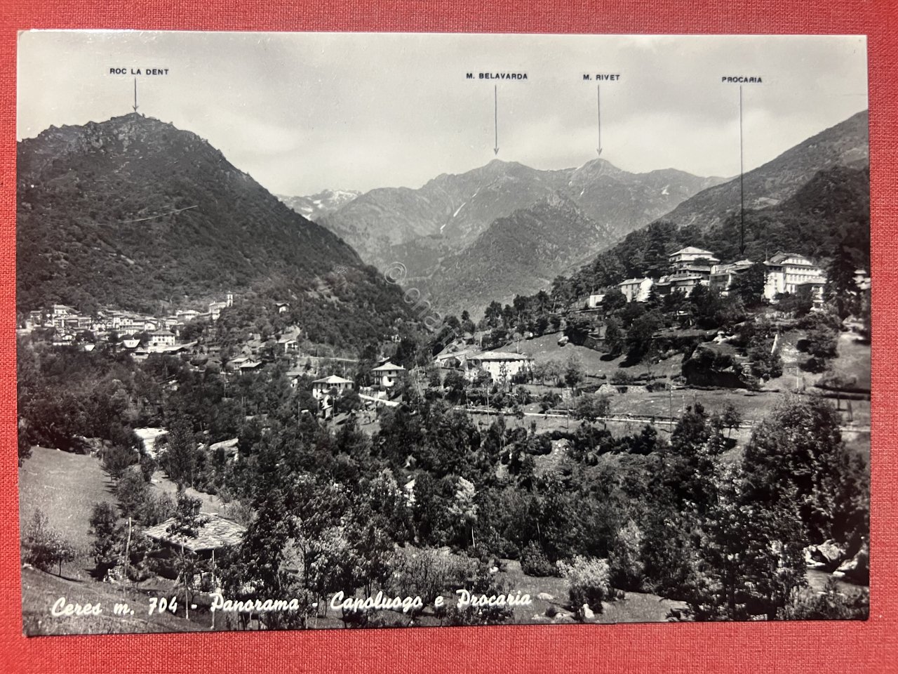 Cartolina - Ceres ( Torino ) - Panorama - Capoluogo …