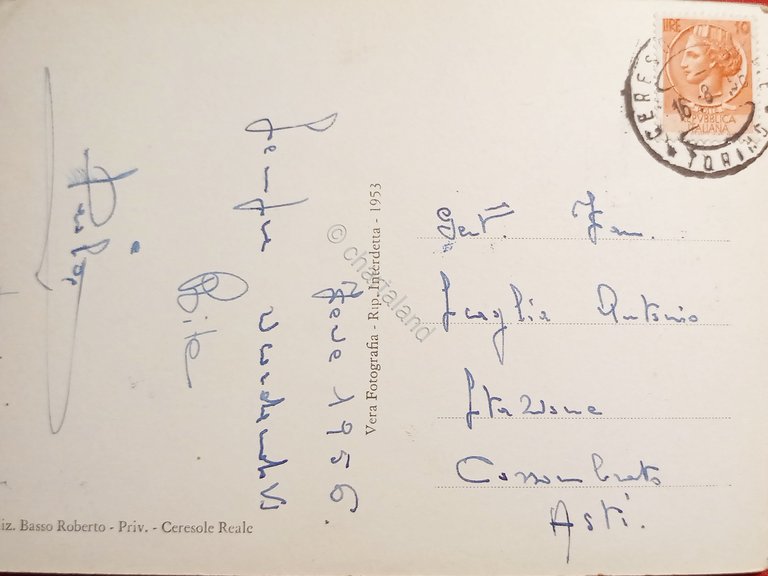 Cartolina - Ceresole Reale - Albergo Ciarforon, ex Villa Chiesa …