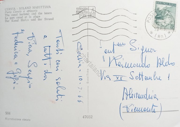 Cartolina - Cervia - Milano Marittima - Porto Canale e …