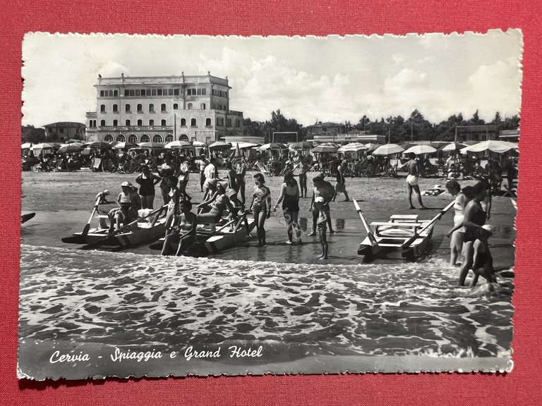 Cartolina - Cervia ( Ravenna ) - Spiaggia e Grand … | Immagine Gallery 3