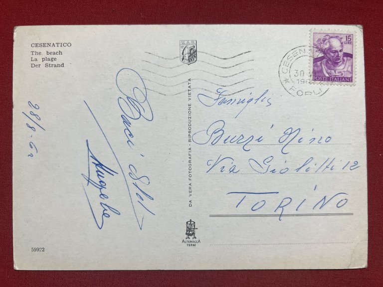 Cartolina - Cesenatico ( Forlì-Cesena ) - La Spiaggia - …