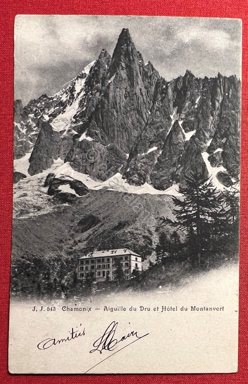 Cartolina - Chamonix - Aiguille du Dru et Hotel du …