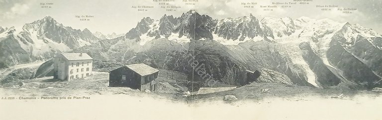 Cartolina - Chamonix - Panorama pris de Plan-Praz - 1900 …