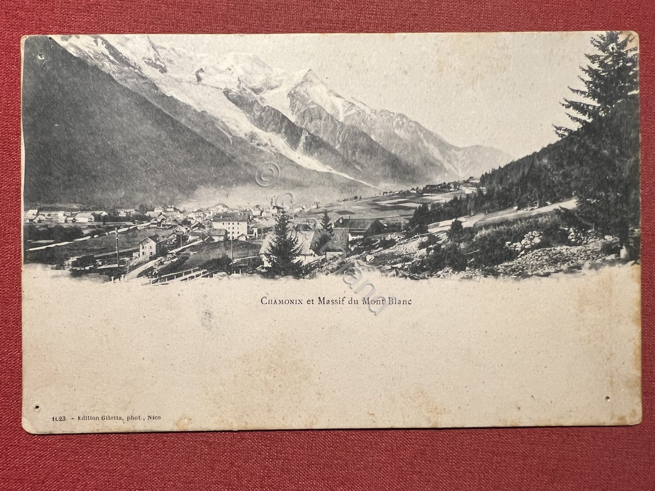 Cartolina - Chamonix et Massif du Mont Blanc - 1900 …