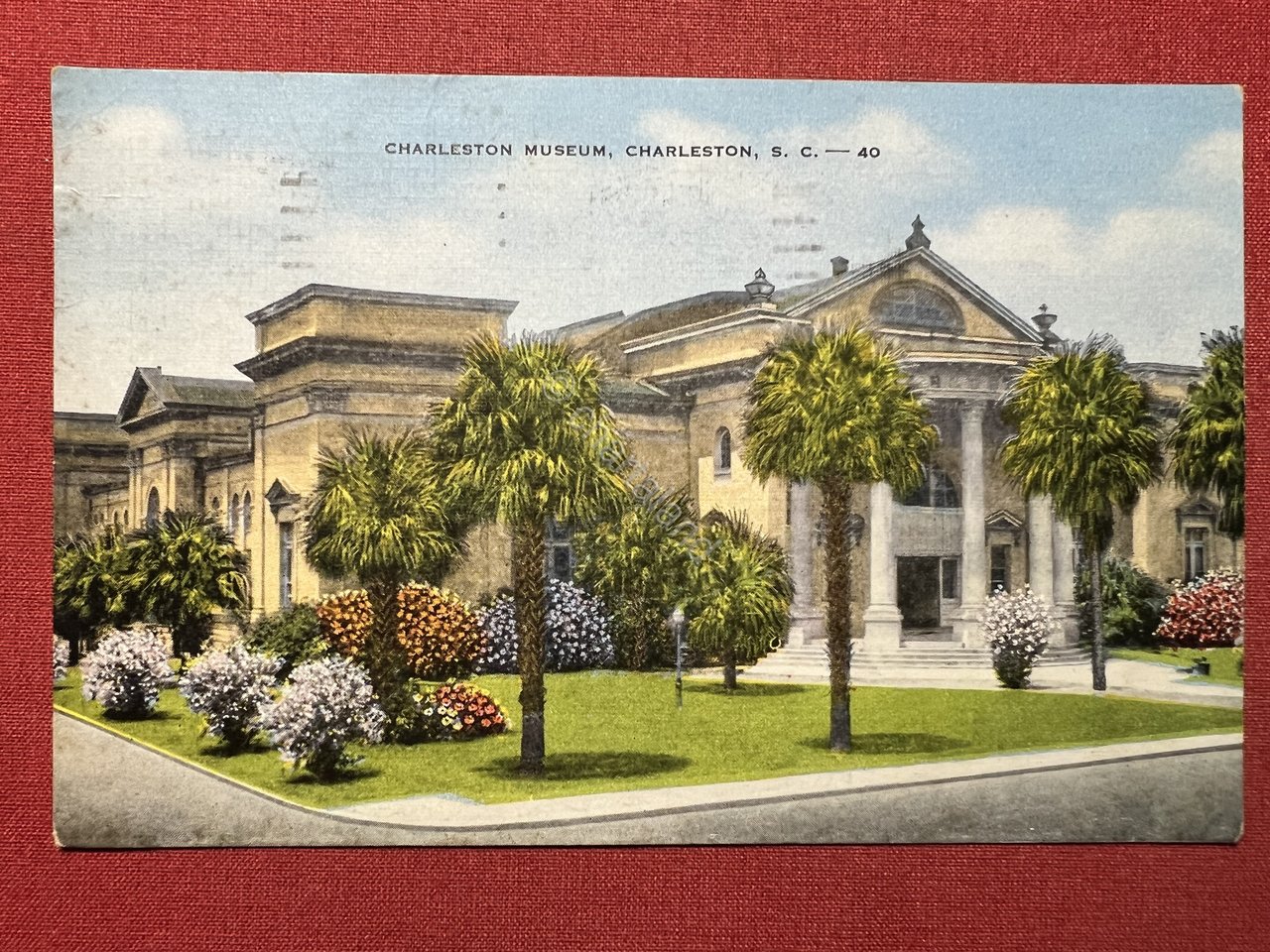 Cartolina - Charleston Museum - Charleston - 1953