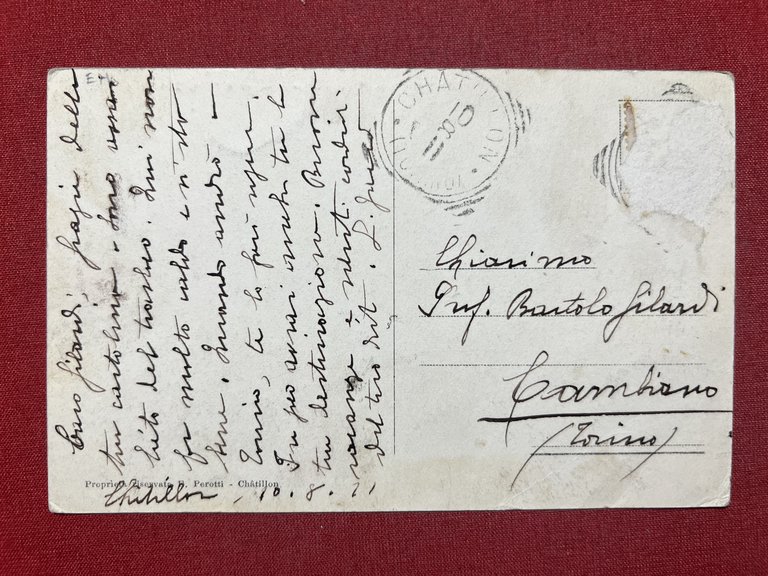 Cartolina - Chatillon ( Valle d'Aosta ) - Panorama ed …