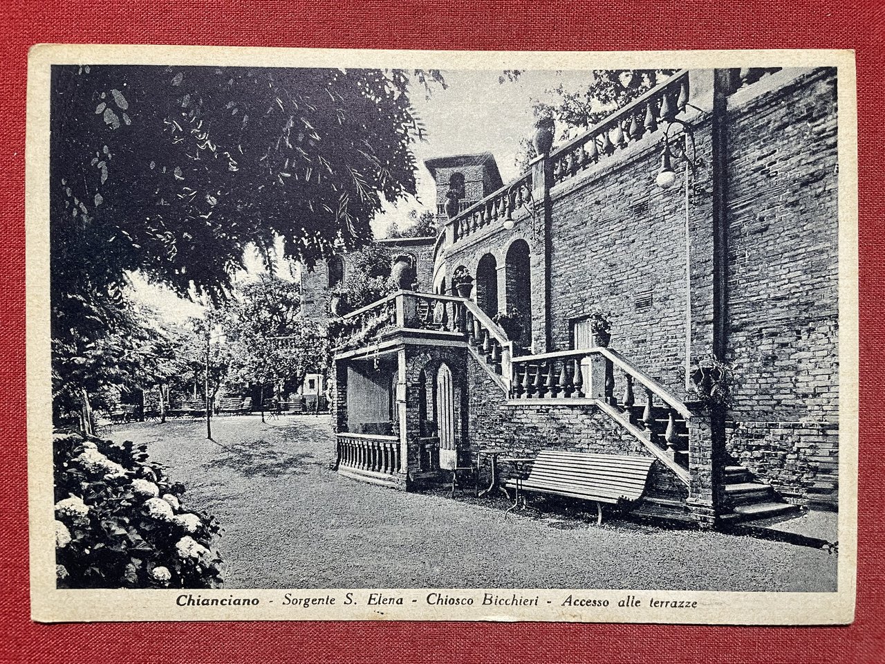 Cartolina - Chianciano - Sorgente S. Elena - Chiosco Bicchiere …