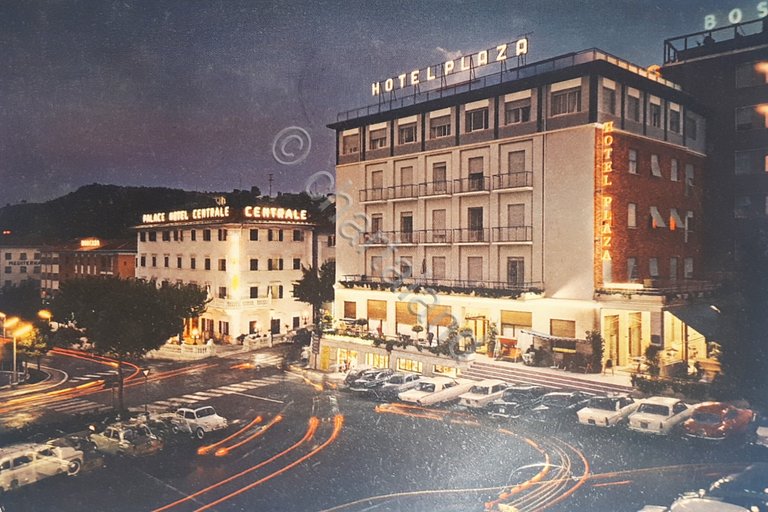 Cartolina - Chianciano Terme - Piazza Italia - Notturno - …