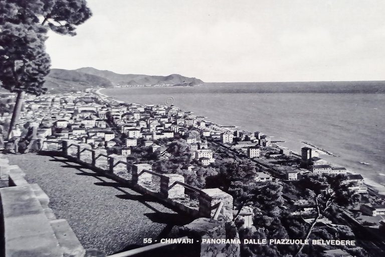 Cartolina - Chiavari - Panorama dalle Piazzuole Belvedere - 1950 …