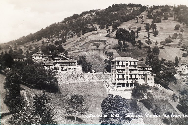 Cartolina - Chiaves - Albergo Merlin ( da Levante ) …