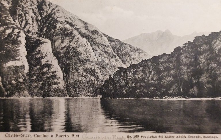 Cartolina - Chile - Sur - Camino a Puerto Blet …