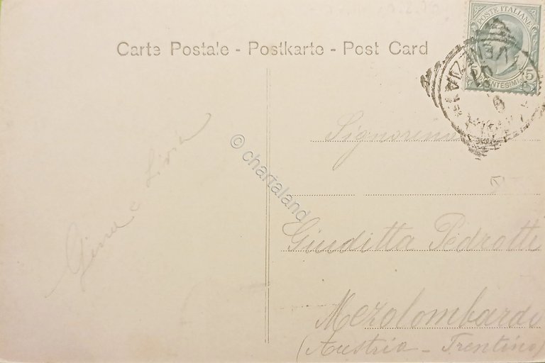 Cartolina - Chioggia - Canal Lombardo - 1906