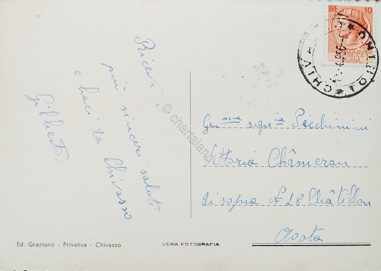 Cartolina - Chivasso - Nuova Centrale Elettrica - Canale Cavour …