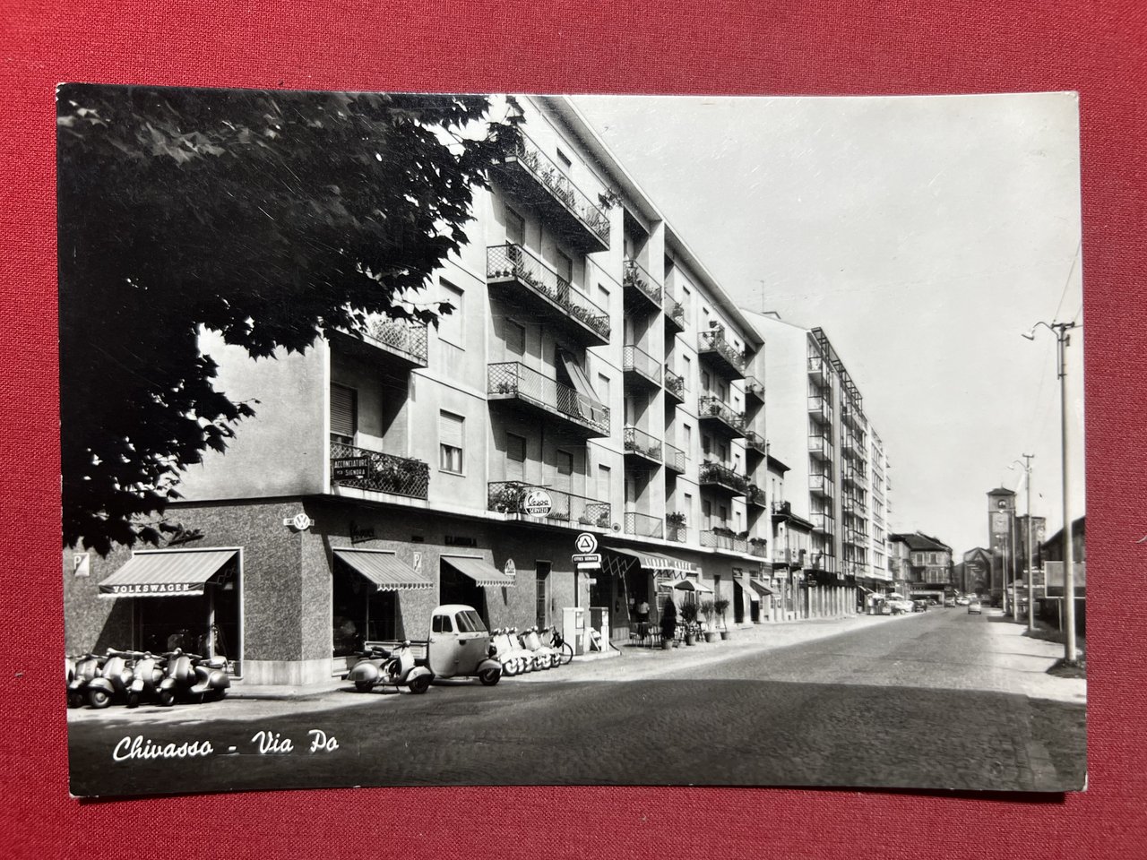 Cartolina - Chivasso ( Torino ) - Via Po - …