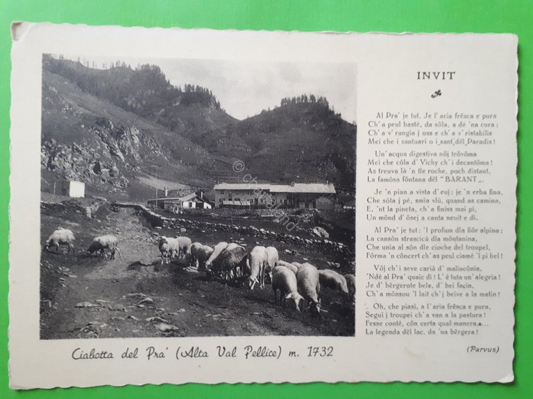Cartolina - Ciabot del Pra' (Alta Val Pellice) - 1930 …